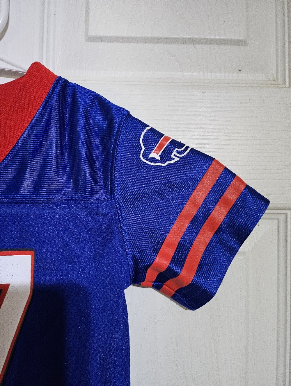 NFL TEAM APPAREL BUFFALO BILLS ALLEN #17 TODDLER KIDS JERSEY SIZE 2T BLUE/RED - Picture 6 of 8